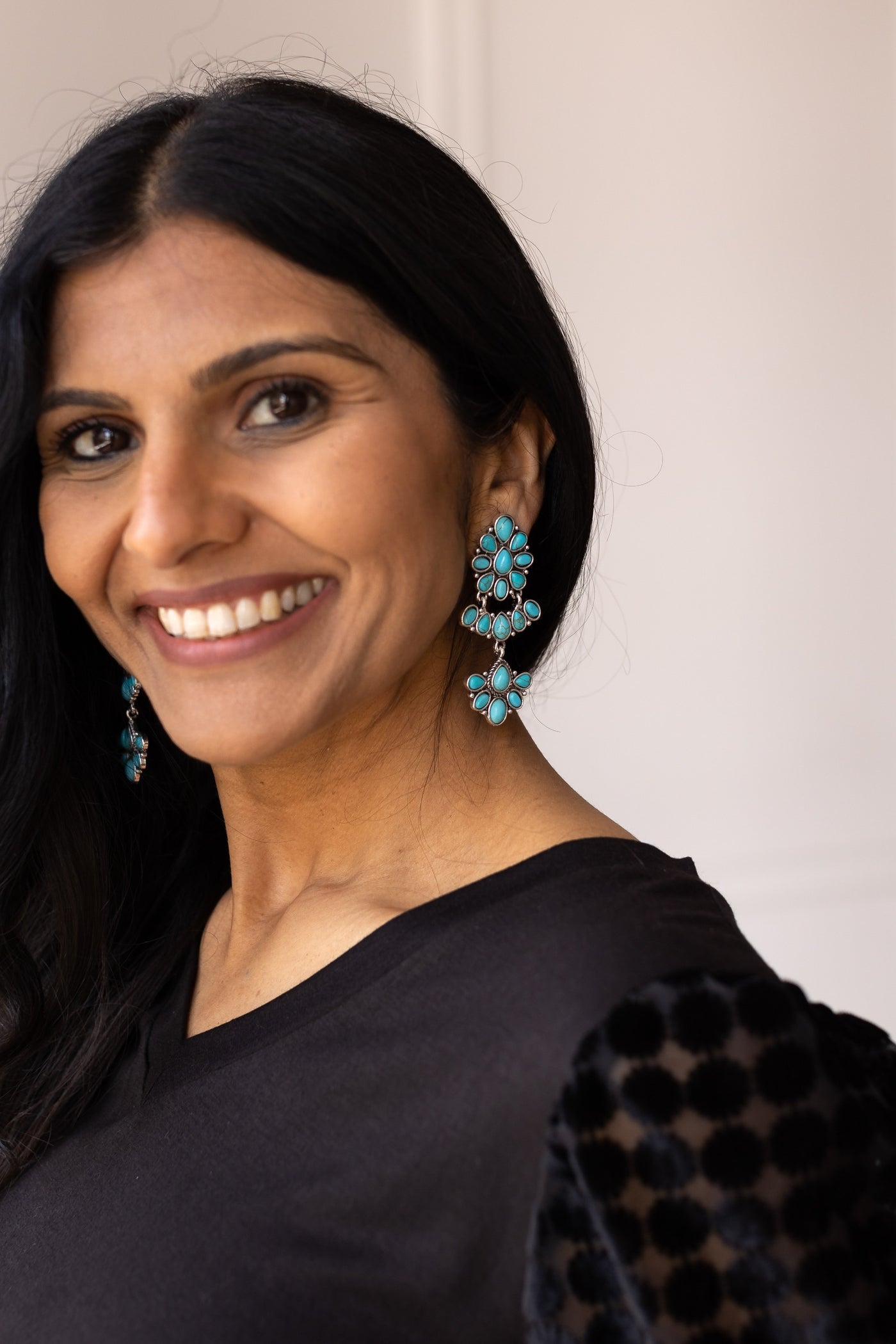 Turquoise Dream Cascade Earrings