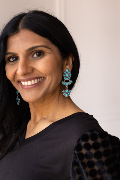 Turquoise Dream Cascade Earrings