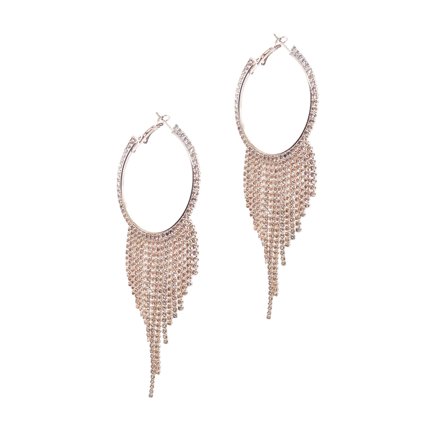 Love Me For Me Gold Fringe Beaded Earrings