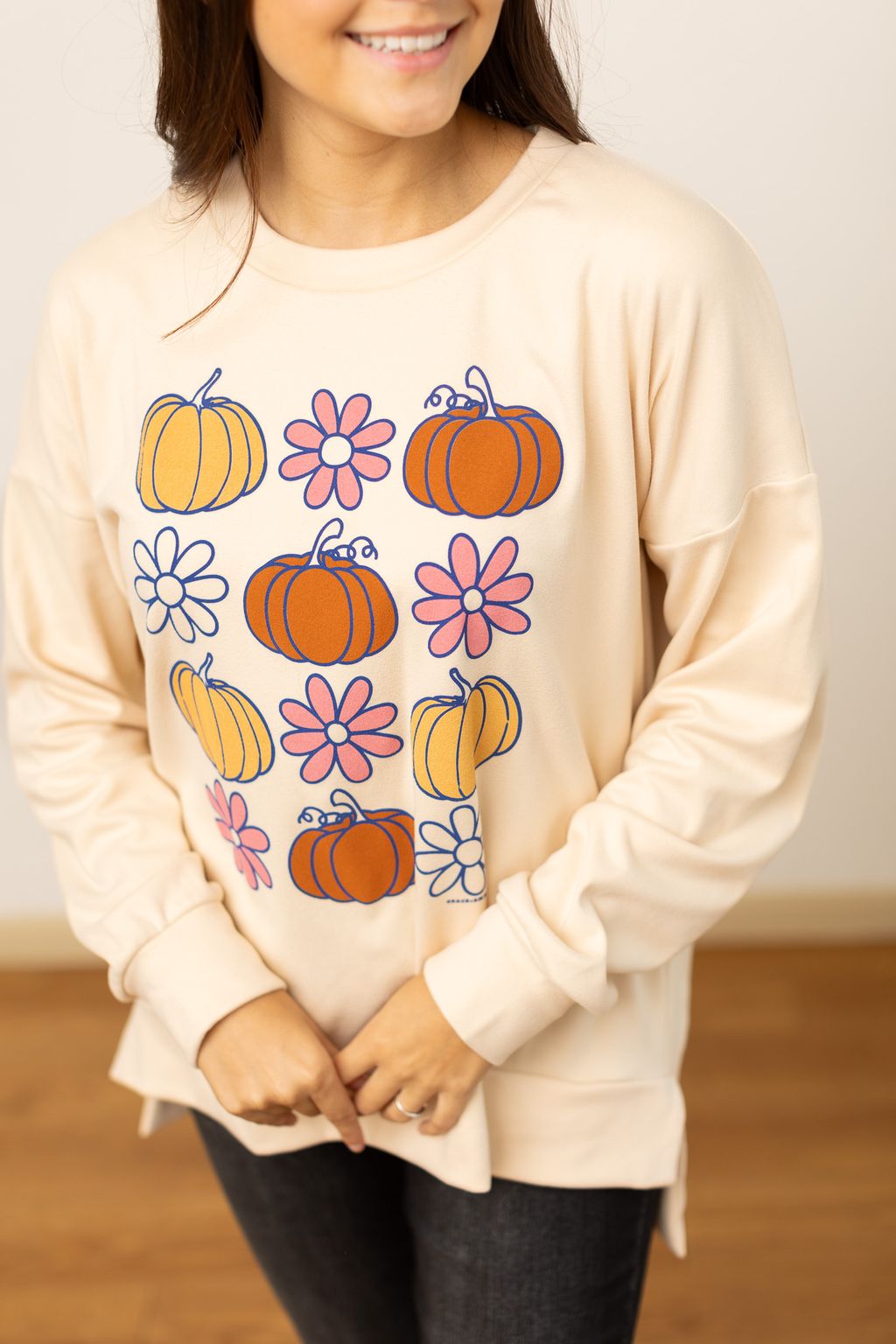 Fall Elements Sweatshirt, Ivory