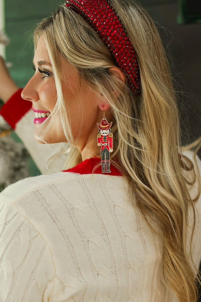 Red Nutcracker Earrings