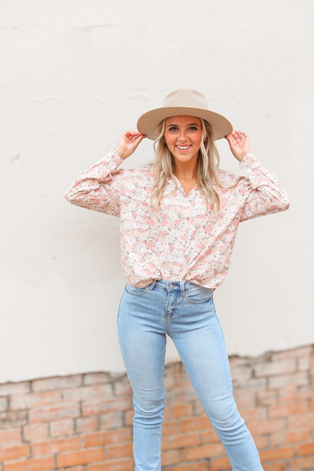 The Kathryn Button Down Floral Top