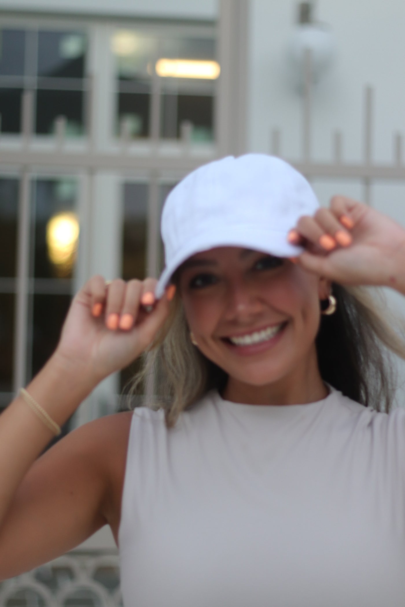 White Baseball Cap