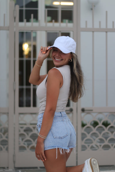 White Baseball Cap