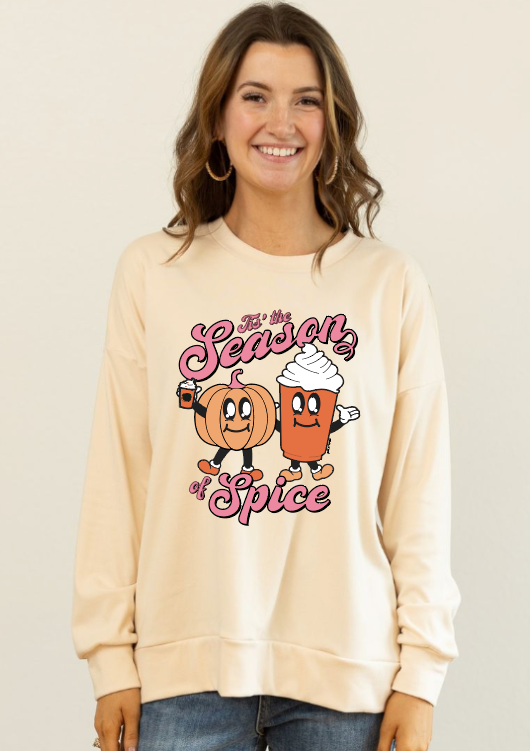 It's the Season for Spice Sweatshirt, Ivory