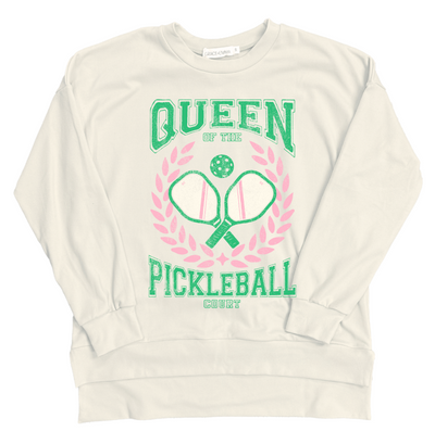 Queen of Pickleball Ivory Sweatshirt