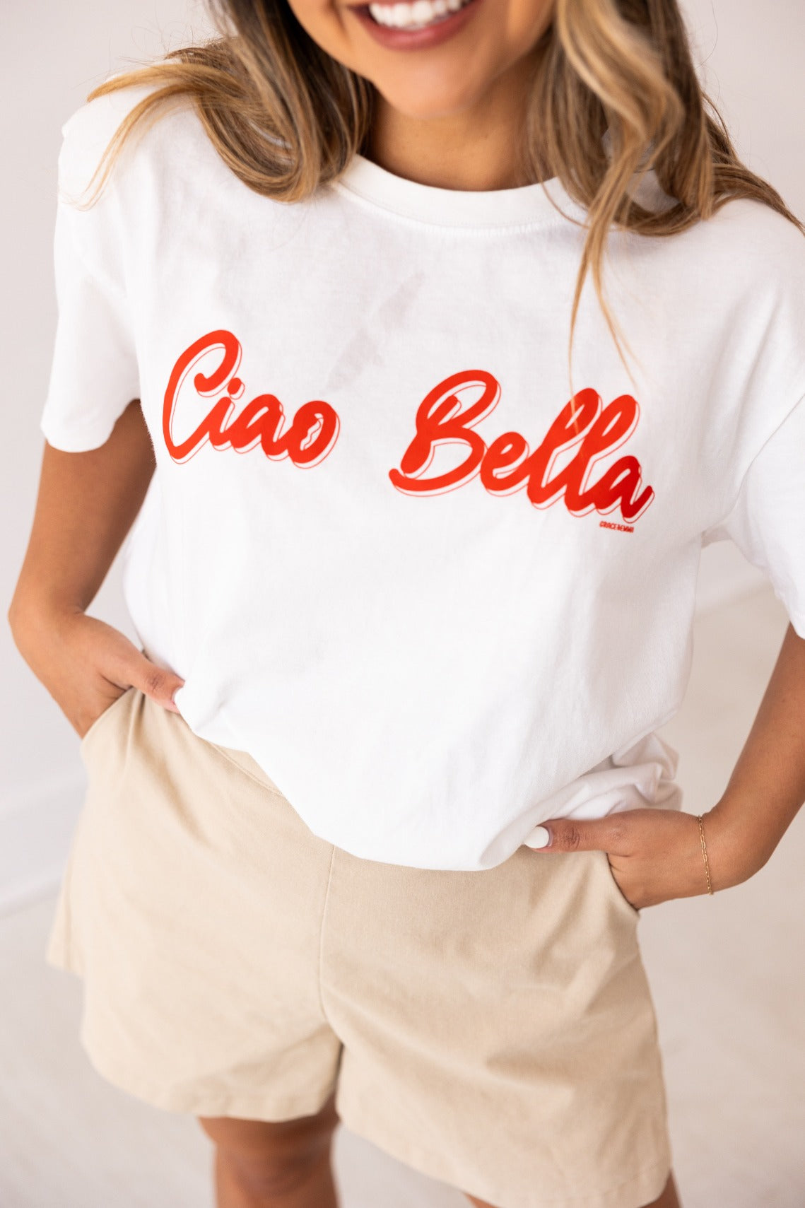 Ciao Bella On White True Fit Tee