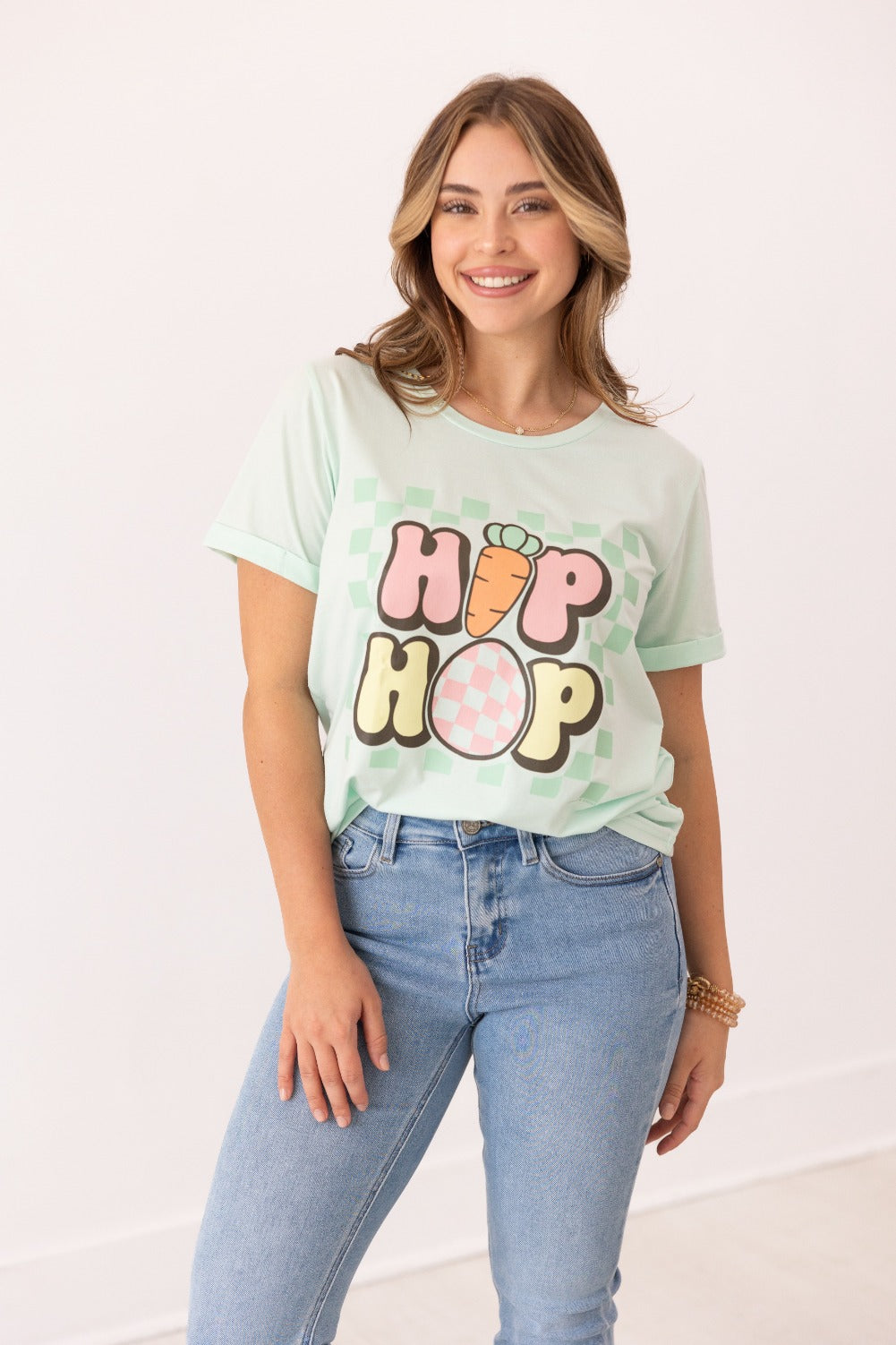 Hip Hop Easter On Mint Tee