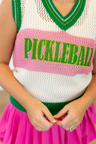 Pickle-ball Sweater Vest