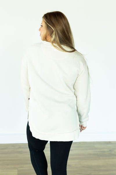 Ivory Fleece Sweatshirt