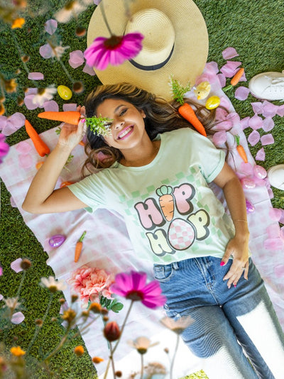 Hip Hop Easter On Mint Tee