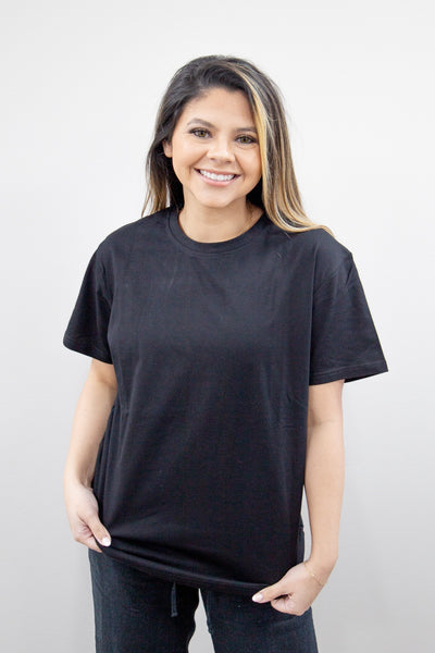 Black Boxy Tee Blank