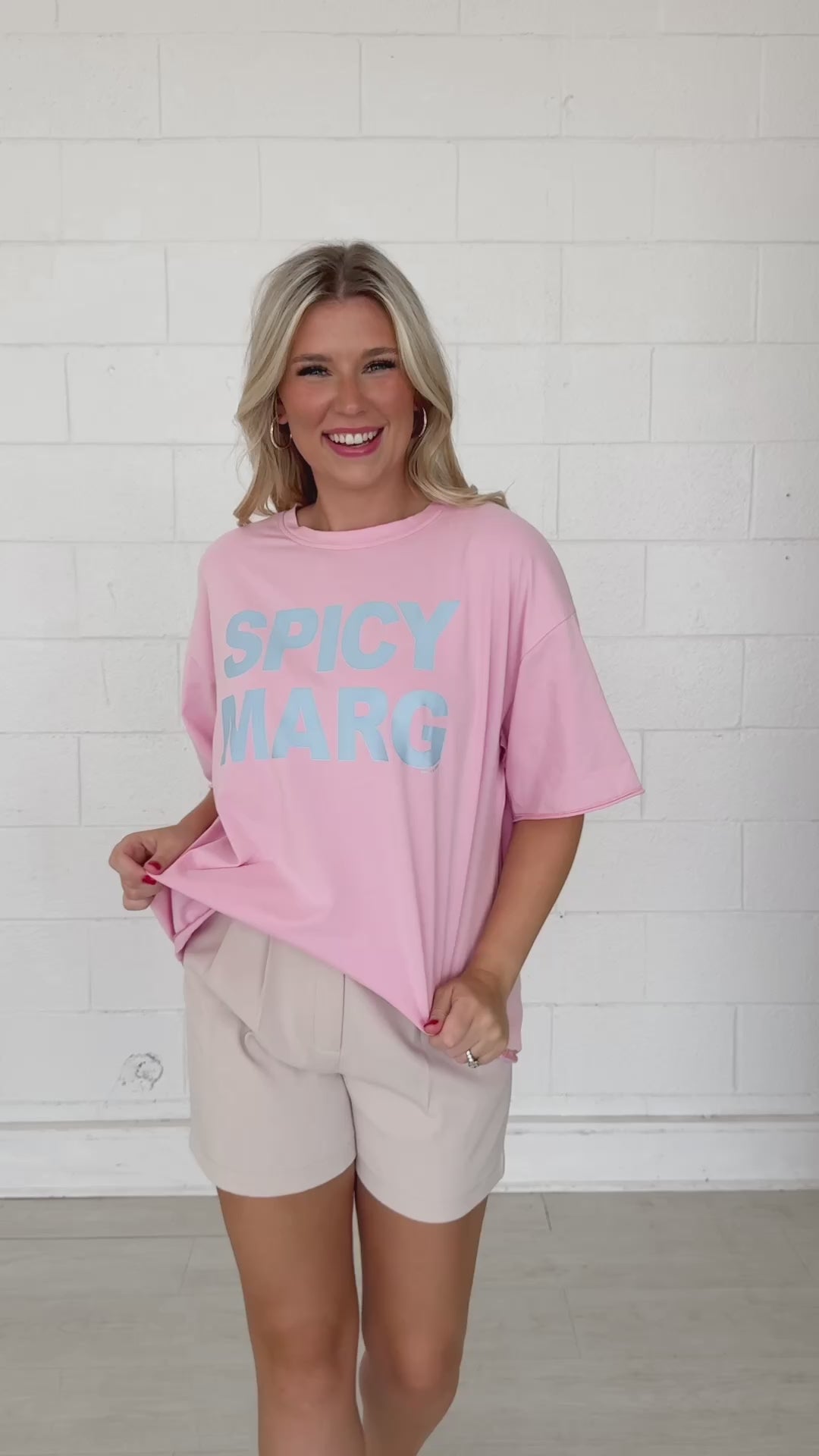 Spicy Marg On Pink Relaxed Fit Tee