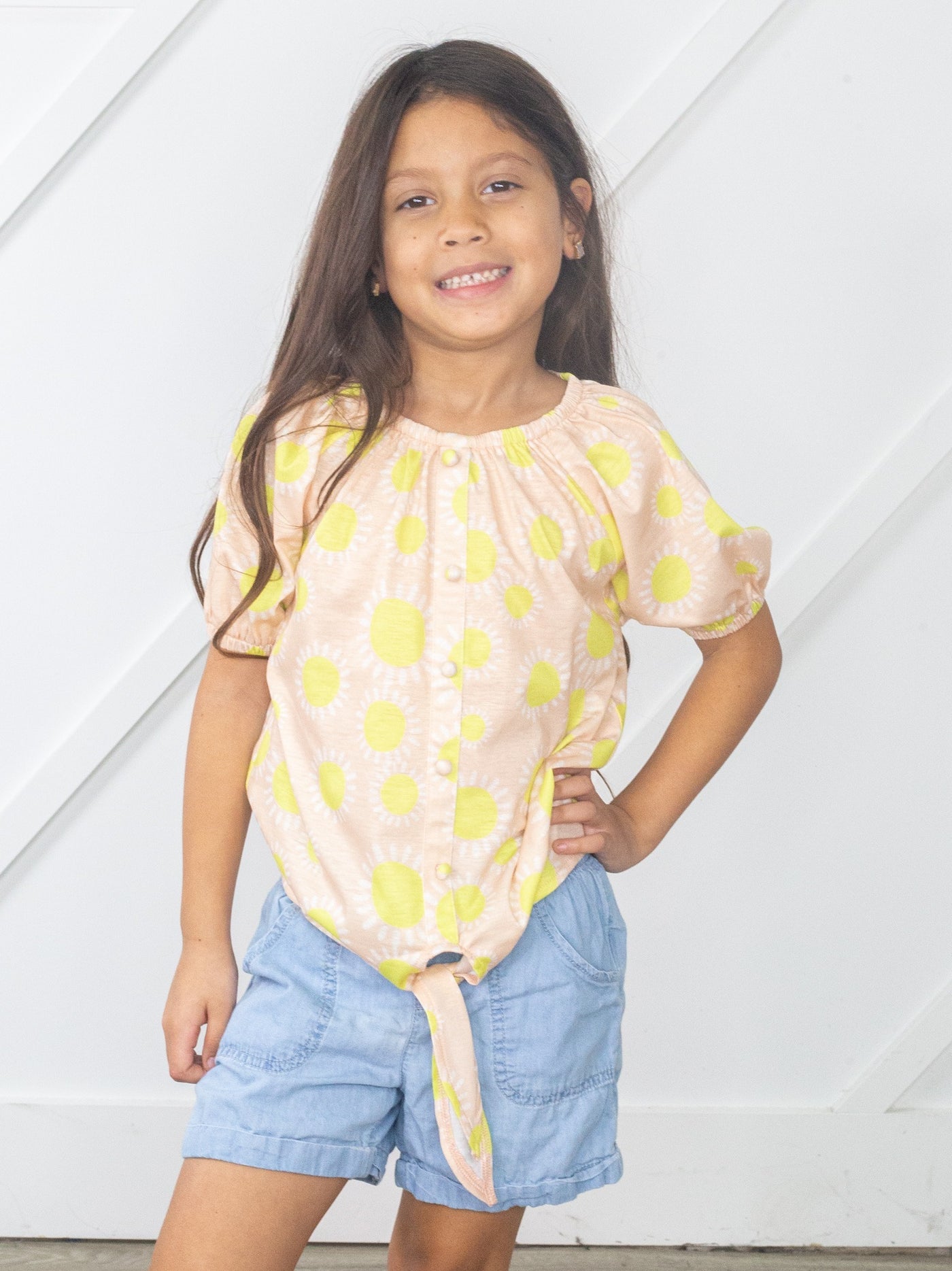 Girls' Cha Cha Slide Tie Top