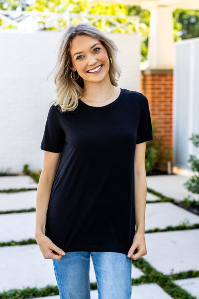 Black Crewneck Tee