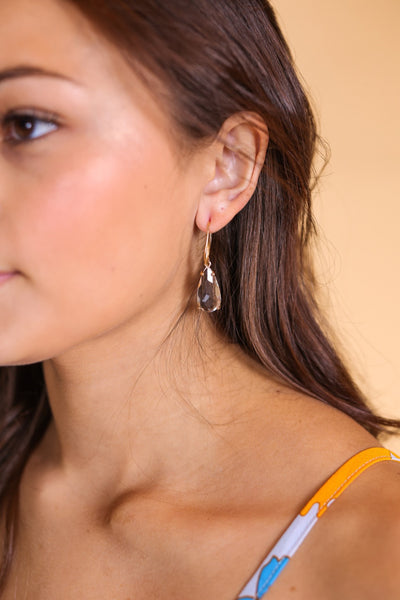 Hadlee Drop Clear Earrings