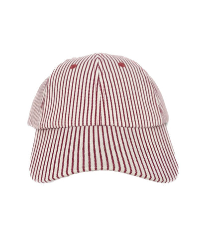 White Hat With Red Stripes