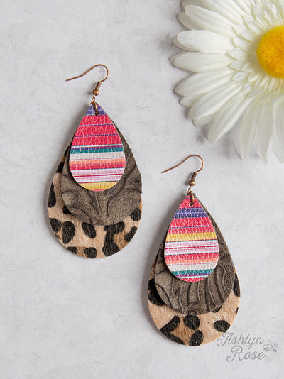 Triple Threat Teardrop Earrings